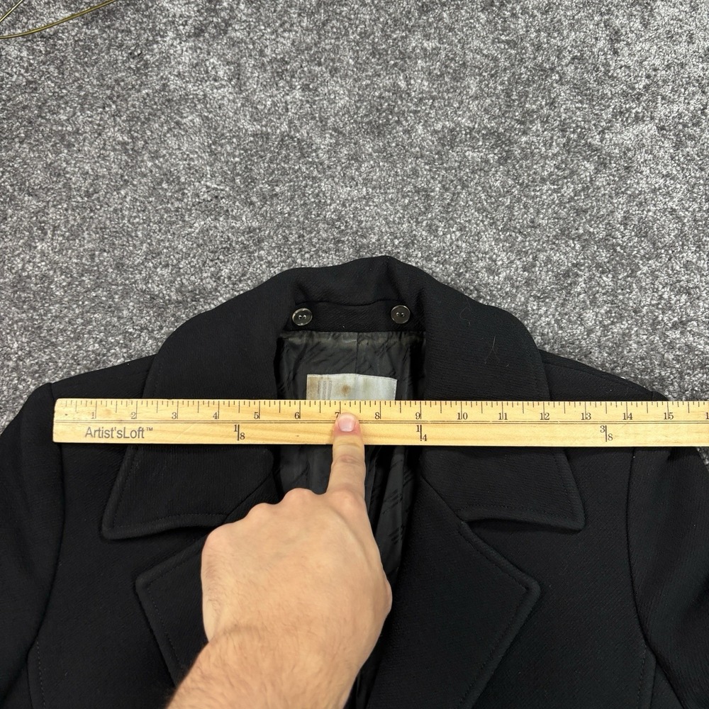 Missoni Black Wool Peacoat Overcoat Women's 40 Made In Italy Designer Jacket - Picture 14 of 16